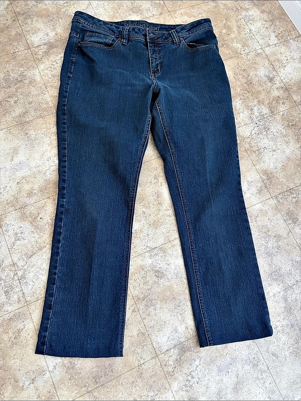 George Straight Leg Denim Jeans Blue Waist 32